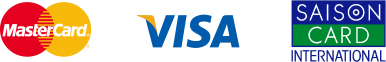 利用できるクレジットカードの種類（Master、VISA、SAISON）